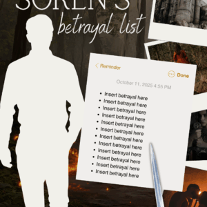 Character Betrayal List