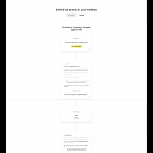 Kickstarter Campaign Flodesk Workflow