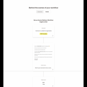 Bonus Scene Workflow